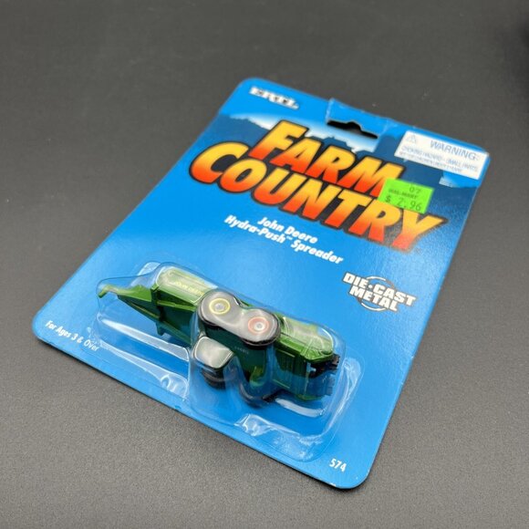 1995 Ertl Farm Country John Deere Hyde-Push Spreader Diecast 1:64 - Picture 10 of 11